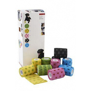 Bandaż elastyczny. Fun-Flex 7,5cmx4,5m, mix 10szt