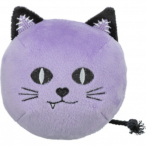 Kot HALLOWEEN, pluszowa zabawka z dźwiękiem, 10 cm, fioletowa - OFERTA LIMITOWANA
