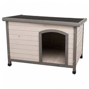 Natura buda dla psa z płaskim dachem M-L 104 x 72 x 68 cm, szara Natura buda dla psa z płaskim dachem M-L 104 x 72 x 68 cm, szara