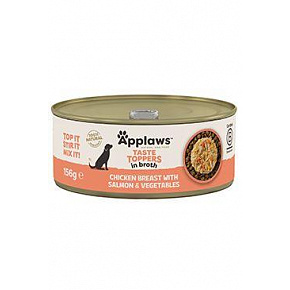Applaws Dog konserwa. Toppers Broth kurczak z łososiem 156g