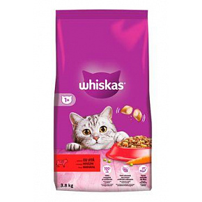 Whiskas Dry z wołowiną 3,8kg