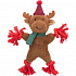 Xmas REINDEER - renifer świąteczny 32 cm, piszczy/szeleści, plusz/lina