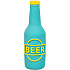 Beer bottle - butelka piwa, lateksowa zabawka z dźwiękiem 12,5 cm, niebieska