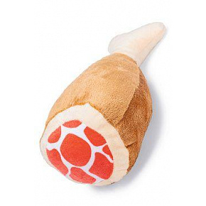 Zabawka dla psa Kurze udo piszczące 22cm plusz KAR