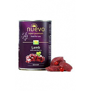 Nuevo kot Senior Jagnięcina z żurawiną konserwa. 400g