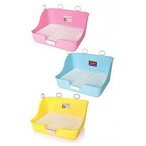 WC dla królików i fretek z pl.rusztem 28x21x16cm WC dla królików i fretek z pl.rusztem 28x21x16cm