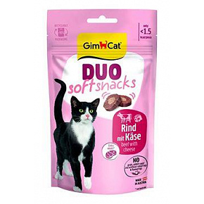 GimCat Duo Soft Snacks wołowina z serem 50g