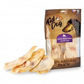 KIDDOG 100% Natural Snack, skóra z głowy jagnięcej 150 g KIDDOG 100% Natural Snack, skóra z głowy jagnięcej 150 g