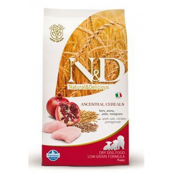 N&D LG DOG Puppy Mini Kurczak & Granat 2,5kg
