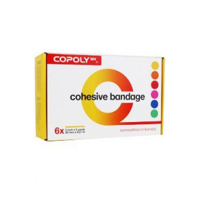 Bandaż elastyczny. CoPoly 5cm x 4,5m MIX  6szt