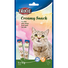 Creamy, kremowy przysmak dla kotów z kurczakiem, 5 x 14 g