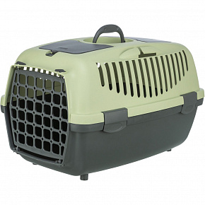 Transporter CAPRI II, XS-S: 37x34x55cm (max. 8kg), ciemnoszary/pastelowy zielony
