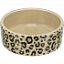 Keramická miska LEO, 0,3 l/ 12 cm, hnědá/leopardí