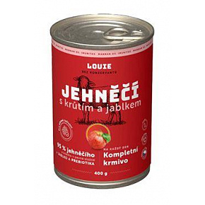 Louie Dog konserwa. Jagnięcina z indykiem, jabłkami.prebiotyki 400g