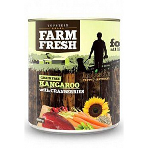Farm Fresh Dog Kangaroo with Cranberries puszka 400g