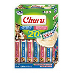 Churu Dog BOX Kurczak z Owocami Morza Różnorodność 20x14g