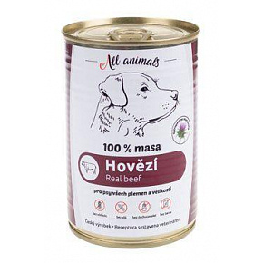 All Animals DOG konserwa. Mielona wołowina 400g