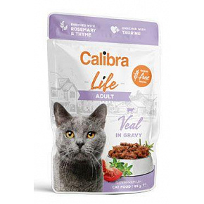 Calibra Cat Life saszetka Adult Veal in gravy 85g Calibra Cat Life saszetka Adult Veal in gravy 85g