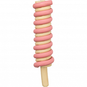 Ice Twister, lód spiralny z piersią kurczaka [70], 40 g, różowy - OFERTA LIMITOWANA