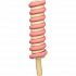 Ice Twister, nanuk spirála s kuřecími prsy [70], 40 g, růžová