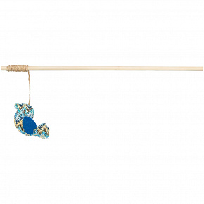 Wędka z ptaszkiem, kocimiętka, 40 cm, poliester/drewno Wędka z ptaszkiem, kocimiętka, 40 cm, poliester/drewno