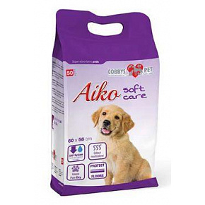 Podkład chłonny dla psów Aiko Soft Care 60x58cm 50 szt. Podkład chłonny dla psów Aiko Soft Care 60x58cm 50 szt.