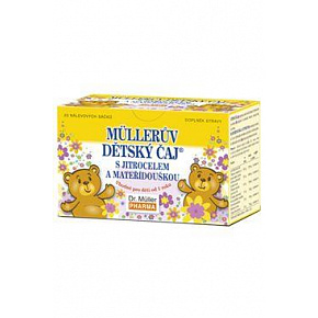 Herbata Muller dla dzieci z babką lancetowatą i macierzanką. 20x1,5g