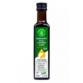 Olej konopny w oleju rybnym z CBD 250ml