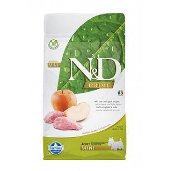 N&D PRIME DOG Adult Mini Dzik & Jabłko 800g