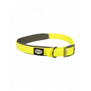 Obroża DUVO+ Regulowana plastikowa żółta 30-45cm/15mm
