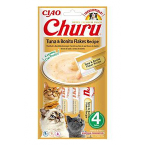 Churu Cat Tuńczyk i Płatki Bonito Przepis 4x14g