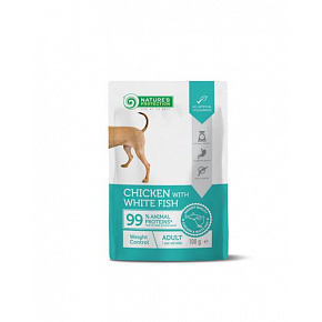 Natures P KAPSUŁKI dog adult weight control chicken & white fish 22x100 g