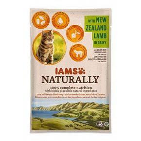 Iams Cat Adult Naturally saszetka Jagnięcina w sosie 85g
