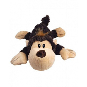 Zabawka Kong Dog Cozie Naturals Owca-Małpa-Renifer z piszczałką, poliester, M