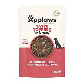 Applaws Dog saszetka Toppers Broth wołowina z batatami 85g