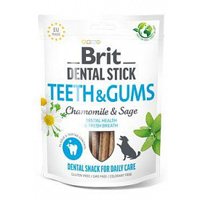 Brit Dog Dental Stick Teeth&Gums Rumianek&Szałwia 7 szt.