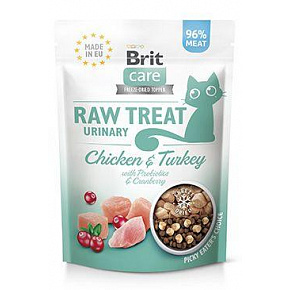 Brit Raw Treat Cat Urinary, Kurczak&Indyk 40g