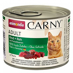 ANIMONDA puszka CARNY Adult - wołowina, dziczyzna, żurawina 200g