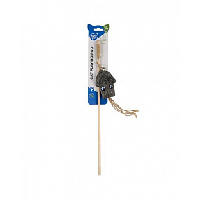 Zabawka DUVO+ Eco navy patyk do zabawy z sepią i kocimiętką mix kolorów 6x17,5x40cm