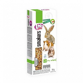 LOLO SMAKERS 2 klasy orzechowe dla gryzoni 90 g