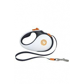 Smycz automatyczna 25kg/5m czarno-biało/pomarańczowa Kiwi Smycz automatyczna 25kg/5m czarno-biało/pomarańczowa Kiwi