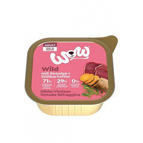 WOW Dog pasztet Adult dziczyzna z batatami 150g