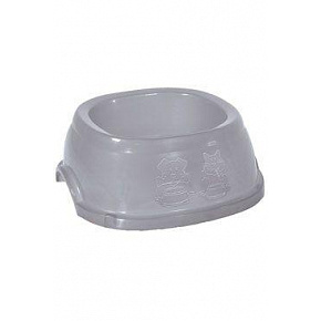 Miska plastikowa antypoślizgowa dla psa 0,4l szara Zolux