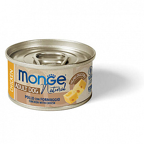 MONGE DOG NATURAL kurczak z serem dla psów 95 g