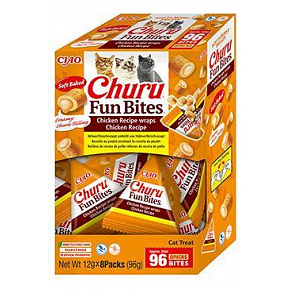 Churu Cat BOX Fun Bites Kurczak zawijany Kurczak 8x12g