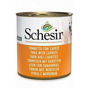 Schesir Dog konserwa. Dorosły tuńczyk/marchewka 285g