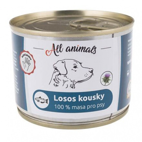 ALL ANIMALS łosoś kawałki, konserwa dla psów, 200g