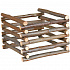 Natural Living - drewniany naturalny stojak na siano 15 x 11 x 15 cm