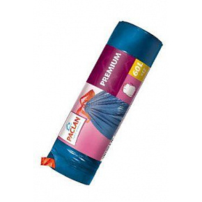 Worki na śmieci 60l niebieskie zaciągane 10 szt.