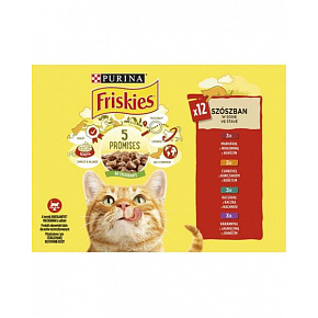 Nestlé Friskies cat Multipack kurczak&wołowina&jagnięcina&kaczka saszetka 12x85 g Nestlé Friskies cat Multipack kurczak&wołowina&jagnięcina&kaczka saszetka 12x85 g